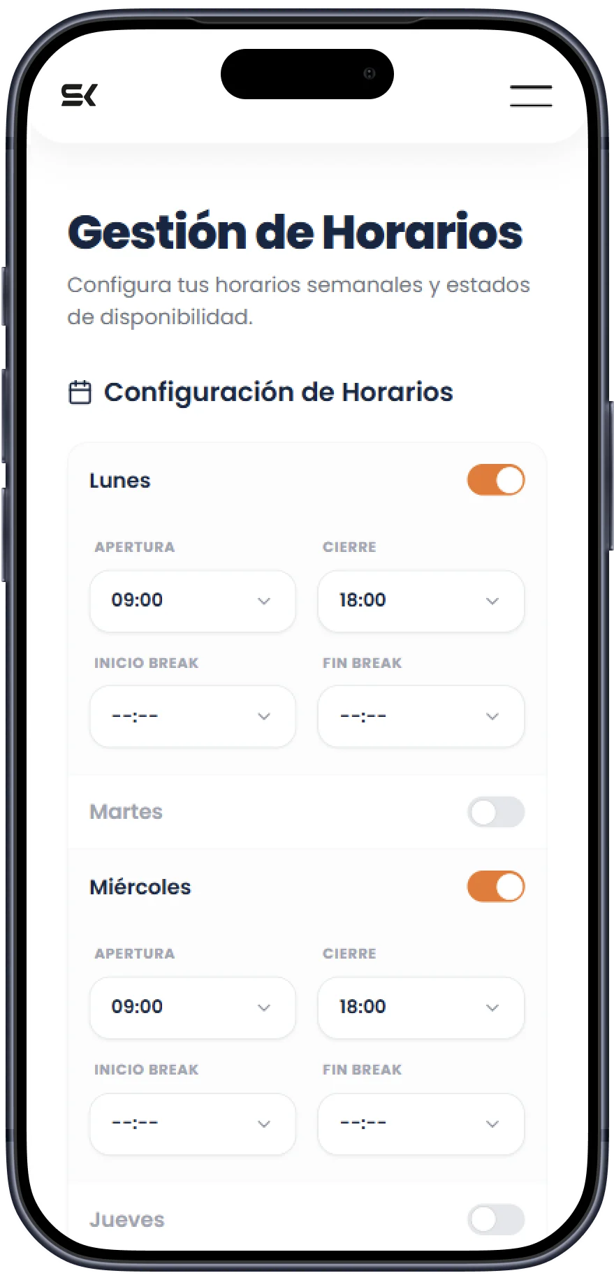 Gestión de Horarios